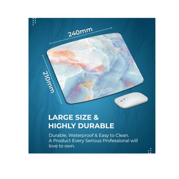 ARTBRIZ Brizberry Mouse Pad Anti Skid Rubber Base Marble Texture 1 Octagon Pack of 1 9 - LXINDIA.COM