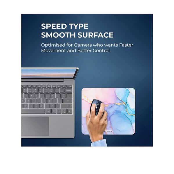 ARTBRIZ Brizberry Mouse Pad Anti Skid Rubber Base Marble Texture 1 Pack of 1 3 - LXINDIA.COM