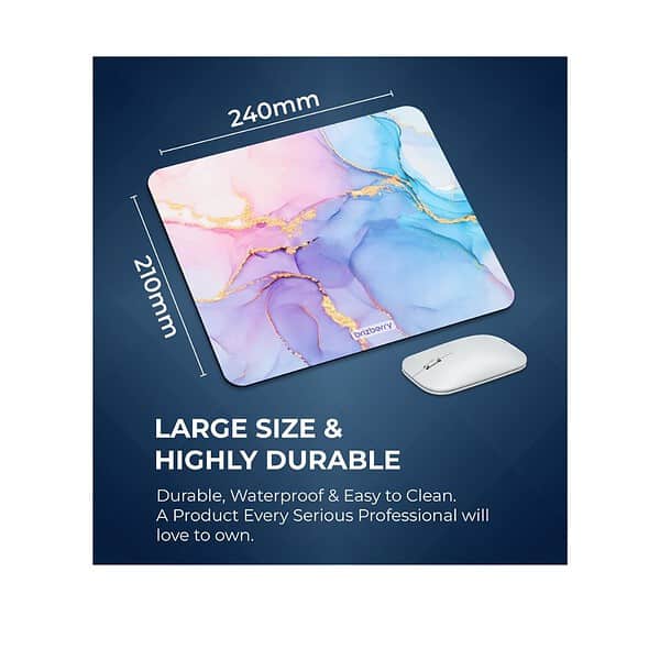 ARTBRIZ Brizberry Mouse Pad Anti Skid Rubber Base Marble Texture 1 Pack of 1 5 - LXINDIA.COM