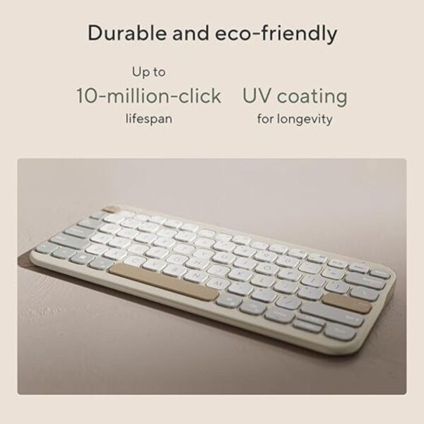 ASUS Marshmallow Kw100 Keyboard Color Oat Milk 2 - LXINDIA.COM