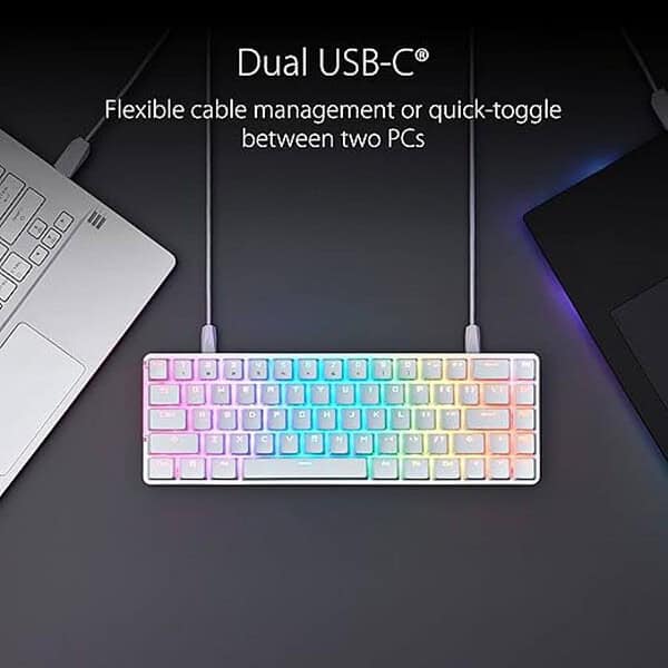 ASUS ROG Falchion Ace RGB Compact Gaming Mechanical Keyboard White 3 - LXINDIA.COM