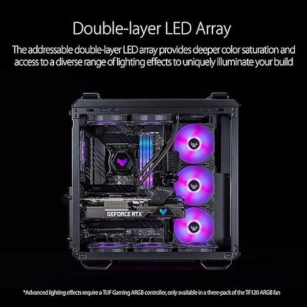 ASUS TUF Gaming TF120 120mm ARGB fan Single Pack 1 - LXINDIA.COM