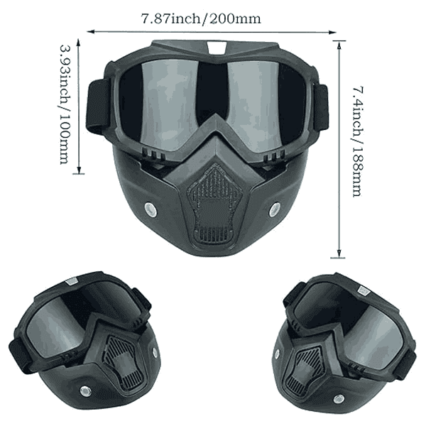 Allextreme Goggle Mask Anti Scratch with Adjustable Strap2 - LXINDIA.COM