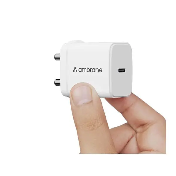 Ambrane 25W Type C Mobile ChargerWhite - LXINDIA.COM