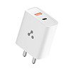 Ambrane 33W USB and Type C Dual Port Wall Charger Raap M33 White - LXINDIA.COM