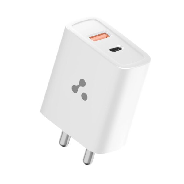 Ambrane 33W USB and Type C Dual Port Wall Charger Raap M33 White - LXINDIA.COM