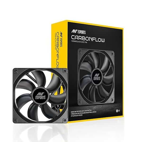 Ant Esports Carbonflow 120mm Case Fan Black - LXINDIA.COM