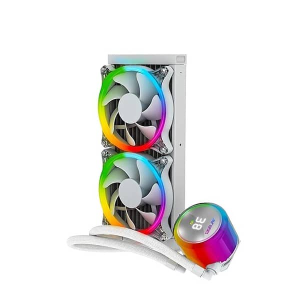 Ant Esports ICE Chroma 240 ARGB 240mm ARGB Liquid CoolerAIO White 3 - LXINDIA.COM