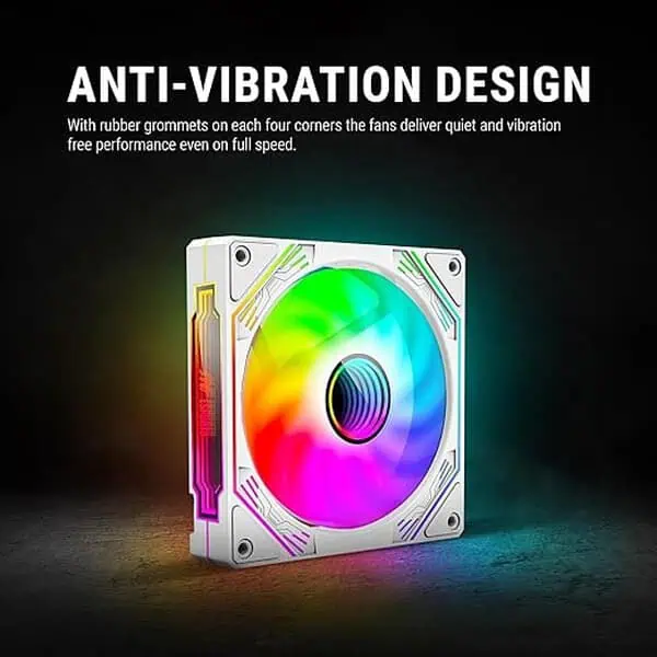 Ant Esports Sciflow 120mm ARGB Case Fan White 2 - LXINDIA.COM