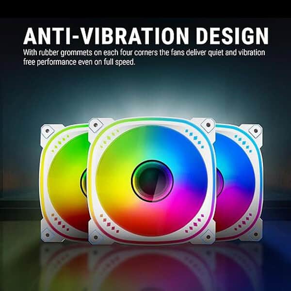 Ant Esports Spectraflow 120mm 3 IN 1 ARGB Case Fan Kit White 2 - LXINDIA.COM