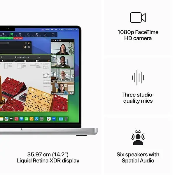 Apple 2023 MacBook Pro 14 inch M3 chip with 8 core CPU and 10 core GPU 8GB RAM 1TB SSD Silver 2 - LXINDIA.COM