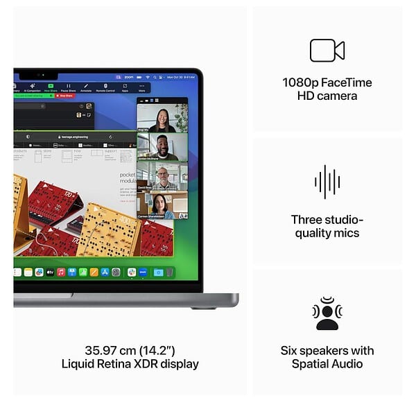 Apple 2023 MacBook Pro 14 inch M3 chip with 8 core CPU and 10 core GPU 8GB RAM 1TB Space Grey 1 - LXINDIA.COM