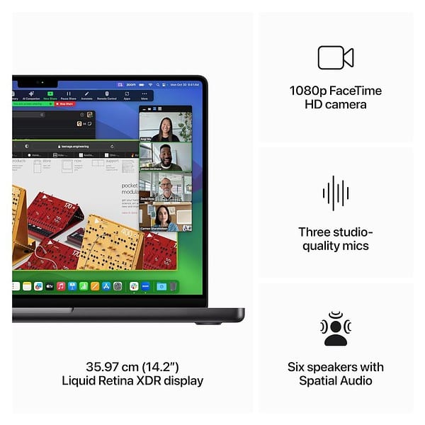 Apple 2023 MacBook Pro 14inch M3 Max chip with 14 core CPU and 30 core GPU 36GB RAM 1TB SSD Space Black 4 - LXINDIA.COM