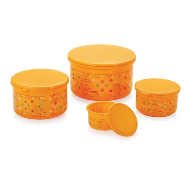 Aristo Glory Plastic Storage Container 3 Pcs Set multicolor - LXINDIA.COM