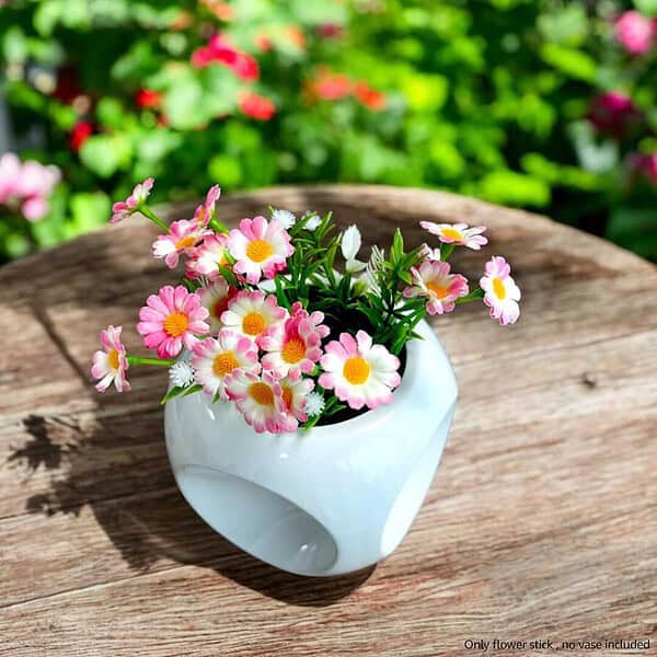 Art Street Artificial Flower Bunch Daisy Fake Flower Pink - LXINDIA.COM