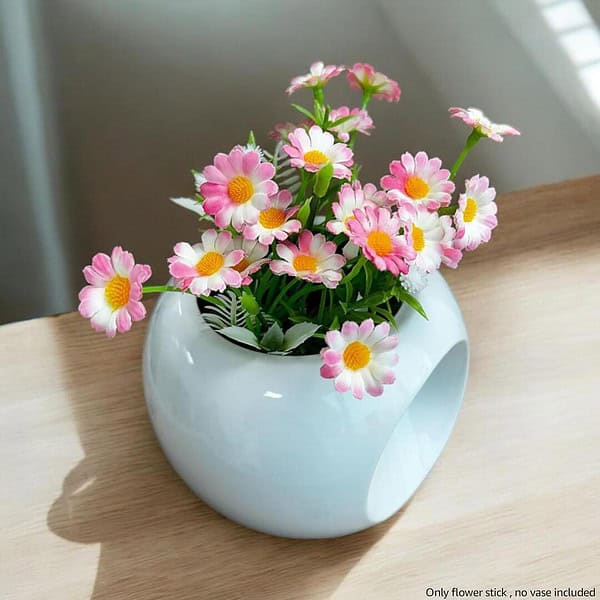 Art Street Artificial Flower Bunch Daisy Fake Flower Pink A - LXINDIA.COM