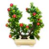 Artificial Plants Fruits and Pot with Rabbits - LXINDIA.COM