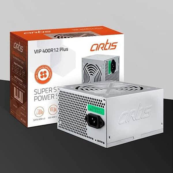 Artis VIP 400R12 Plus 400W SMPS Power Supply Unit with Lager12cm Fan Silver 2 - LXINDIA.COM