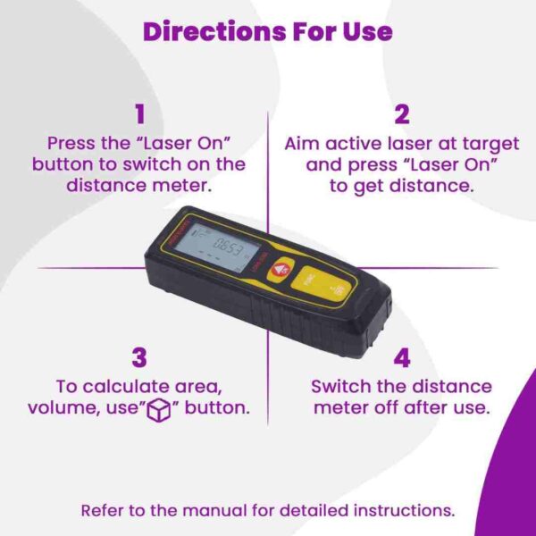 Asian Paints Trucare Laser Distance Meter with AA X 2 Batteries2 - LXINDIA.COM