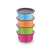 Asian Plastic Airtight Round Storage Containers Set Of 4 - LXINDIA.COM