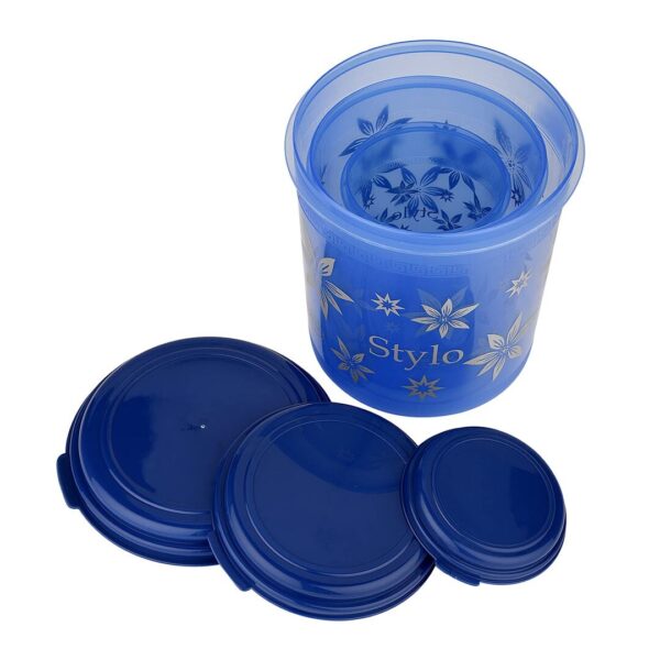 Asian Plastic Airtight Round Storage Containers Set of 3 - LXINDIA.COM