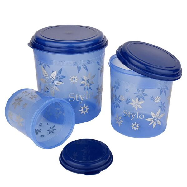 Asian Plastic Airtight Round Storage Containers Set of 3 D - LXINDIA.COM