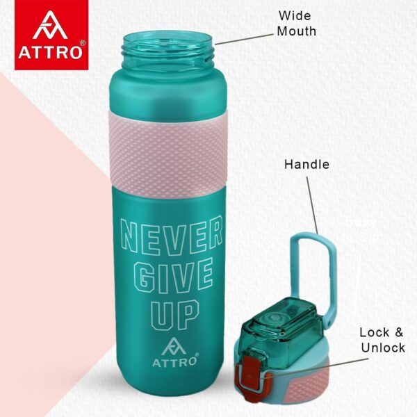 Attro Scout Sports 1000ml Water Bottle Sea Green a - LXINDIA.COM