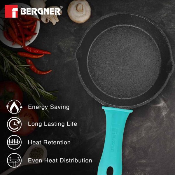 BERGNER Eco Cast Iron 15cm Skillet Fry Pan B - LXINDIA.COM