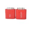 BOXY Mild Steel Triangle shaped Canister Set of 2 - LXINDIA.COM