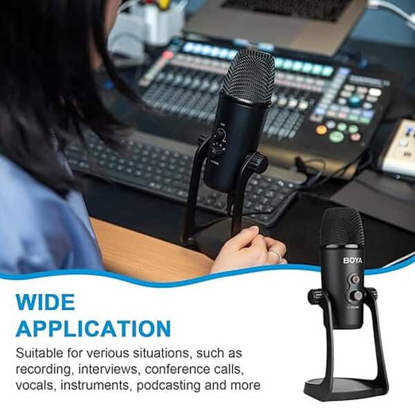 BOYA BY PM700 Desktop USB Microphone 2 - LXINDIA.COM