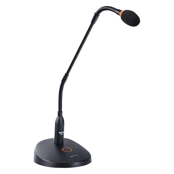 BOYA Desktop Condenser Podium Microphone 18 Bi fold Gooseneck Microphone XLR Mic - LXINDIA.COM