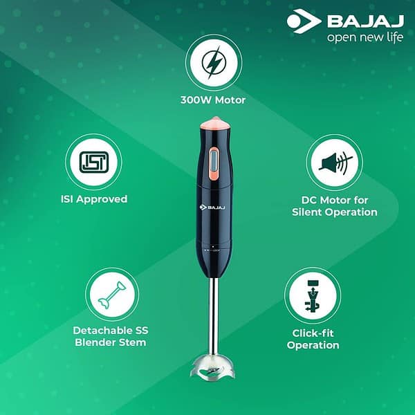 Bajaj 410535 Hand Blender 300W2 - LXINDIA.COM