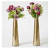 Behoma Golden Metal Slim Cone Flower Vase for Home - LXINDIA.COM