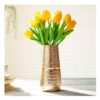 Behoma Metal Arrow Engrave Vase for Home Decor - LXINDIA.COM