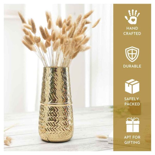 Behoma Metal Arrow Engrave Vase for Home Decor 3 - LXINDIA.COM