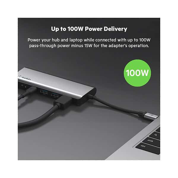 Belkin USB C Hub 7in1 MultiPort Adapter Dock 2 - LXINDIA.COM