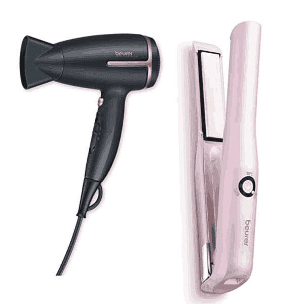 Beurer Hs 20 Cordless Hair Straightener With Hc 25 Travel Hair Dryer - LXINDIA.COM