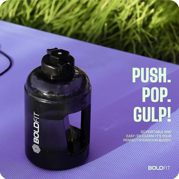 Boldfit 2 Litre Water Bottle Black - LXINDIA.COM