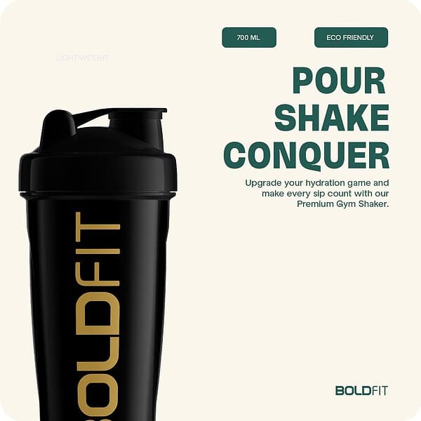 Boldfit Bold Gym Shaker Bottle 700ml Shaker Bottles A - LXINDIA.COM