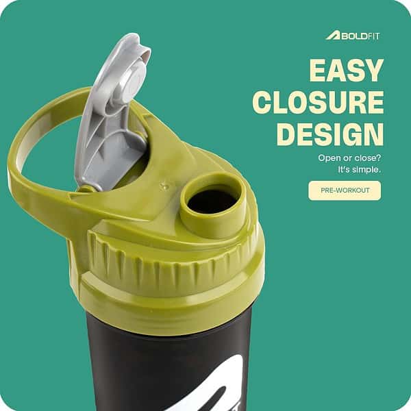 Boldfit Plastic Gym Shaker For Protein Shake 500 Ml Green A - LXINDIA.COM