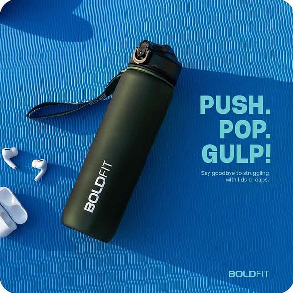 Boldfit Water Bottles 1 Litre Sipper Green - LXINDIA.COM