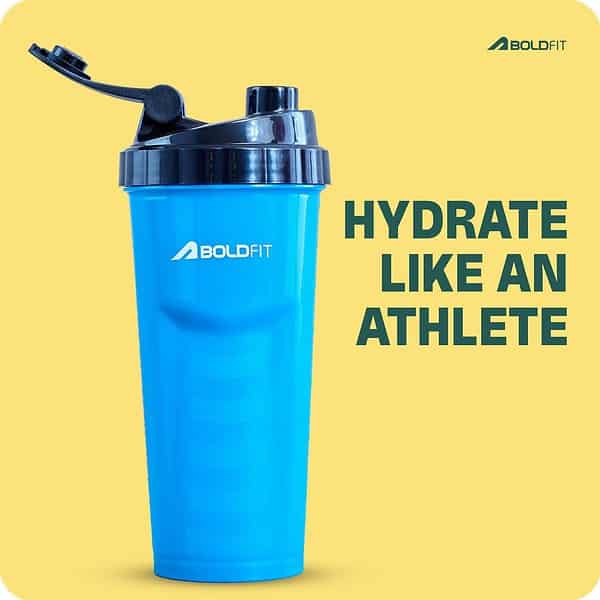 Boldfit shakers for protein shake Blue 500ml - LXINDIA.COM