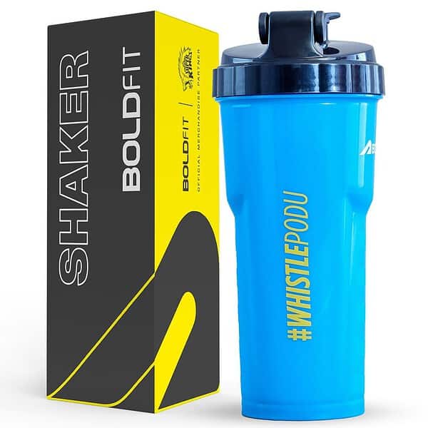 Boldfit shakers for protein shake Blue 500ml B - LXINDIA.COM