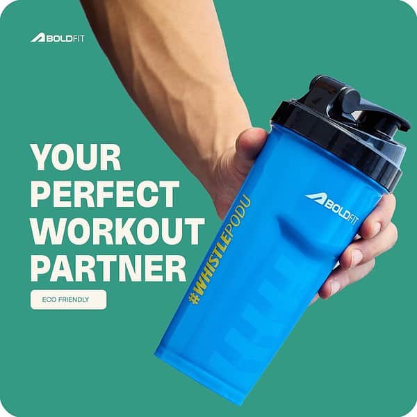 Boldfit shakers for protein shake Blue 500ml a - LXINDIA.COM