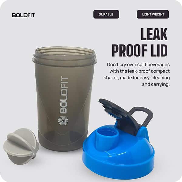 Boldfit shakers for protein shake Blue 500ml d - LXINDIA.COM