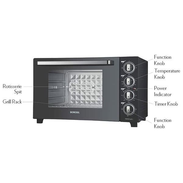 Borosil Prima 60 L Oven Toaster and Grill1 - LXINDIA.COM