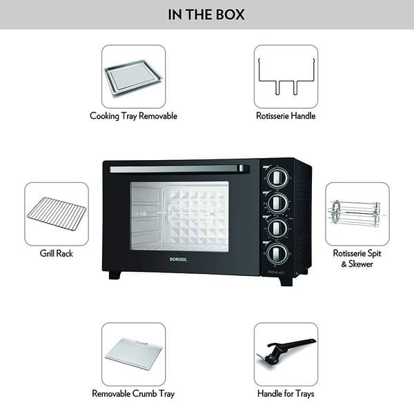 Borosil Prima 60 L Oven Toaster and Grill2 - LXINDIA.COM