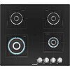 Bosch Built in Gas Hob Black Tempered glass Glass 4 Burner PNH6B6B12I - LXINDIA.COM