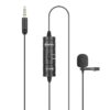 Boya BY M1S Lavalier Auxiliary Unidirectional Microphone Black - LXINDIA.COM