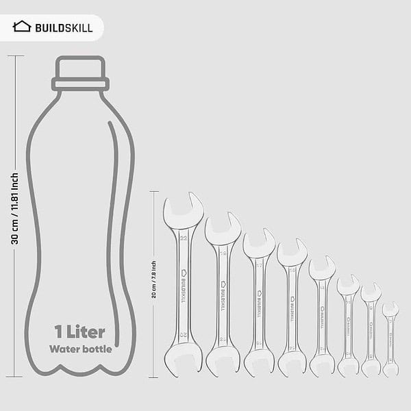 Buildskill ST8DOE Double Open End Spanner Set2 - LXINDIA.COM